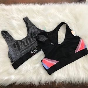 Victoria's Secret Pink Sports Bra Top L Size NWT